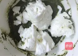 Spinach Salty Chiffon Cake Recipe Illustration 10