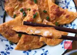 Illustration of how to make seafood kimchi pancake❤️ 4