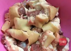 Illustration of braised chicken feet with pig trotters 2