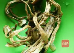 Illustration of braised chicken legs with tea tree mushrooms 2