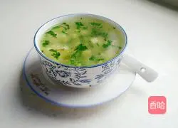 Illustration of how to make green vegetable and tofu soup 7