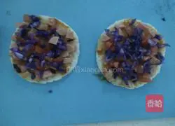 Illustration of how to make rice pizza (microwave version) 6