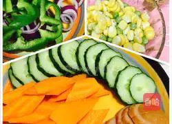 Low-fat ham Assorted pizza recipes 4