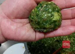 Shepherd's Purse Pearl Meatballs.Recipe 7