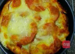 Illustration of how to make ham pizza 9