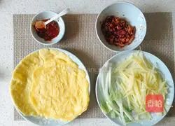 Illustration of how to make vegetable burritos 8