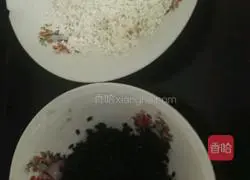 Illustration of how to make two-color pearl meatballs 6