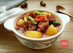 Illustration of tomato and potato stewed beef 11