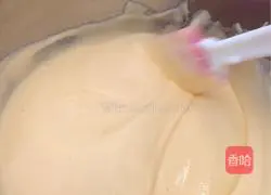 Illustration of how to make orange spotted cake roll 14