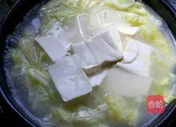 Casserole Illustration of how to make cabbage and tofu 7