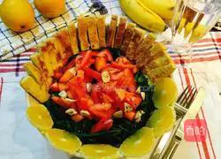 Spinach and Tofu Salad Recipe Illustration 5