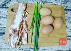 Illustration of how to cook bacon with thick eggs 2