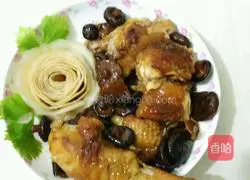 Illustration of rice cooker rock sugar braised chicken 11