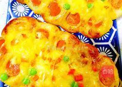 Illustration of how to make ham bread 11