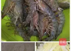 Steam baby vegetables with garlic vermicelli Illustration of how to make side shrimp 1