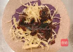 Oil-free and sugar-free Purple sweet potato stuffed whole wheat European buns (air fryer version) recipe 4