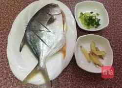 Braised Pomfret Recipe Illustration 1