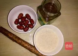 Osmanthus and yam porridge recipe 1