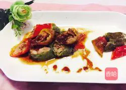 Illustration of how to make meat-stuffed green peppers 13