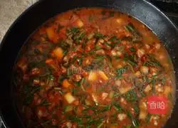 Illustration of how to make mutton noodles 10