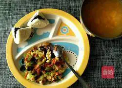 Baby Meal Illustration of how to make mini Mushu Pork 4