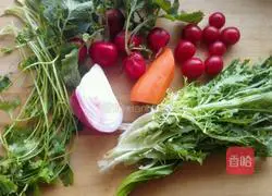 Illustration of how to make assorted vegetables 1