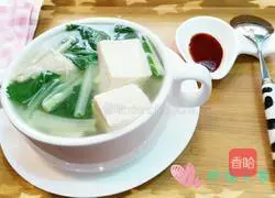 Illustration of how to make cabbage and tofu soup 9