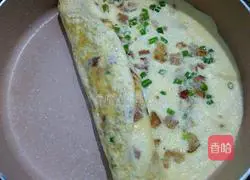 Illustration of how to cook bacon with thick eggs 14