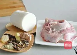 Illustration of how to make radish and beef brisket pot 1