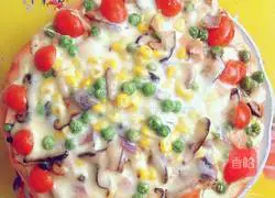 Pan pizza Illustration of how to do it 1