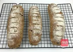 Illustration of how to make French country nut bread 12