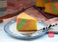 Rainbow Cake Recipe Illustration 16
