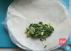 Illustration of how to make double shrimp spring rolls 5