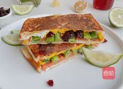 Illustration of how to make cranberry sandwich 10