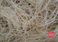 Blanched noodles Illustration of how to make noodles 1