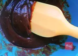 Illustration of how to make low-fat tofu brownie cake 6