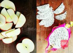 Lazy man Illustration of how to make steamed bun fruit pizza 6