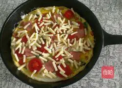 Illustration of how to make egg pizza 9