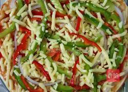 Illustration of how to make bacon cheese pizza 6