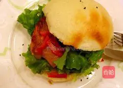 Orleans Grilled Steamed Bun Chicken Leg Burger Recipe Illustration 12
