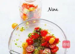 Illustration of fermented cherry tomato pickles 2