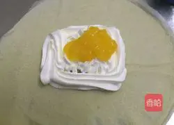 Illustration of how to make mango pancake 9