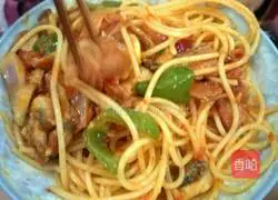 Illustration of how to make bacon pasta 7