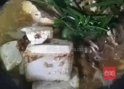 Illustration of how to cook fish stew with tofu for parents 8