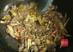 Illustration of how to make fried duck gizzards with kimchi 6