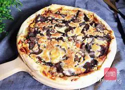 Illustration of how to make lard and beef pizza 14