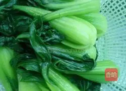 Illustration of how to make green vegetables and tofu 4