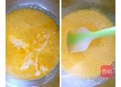 Illustration of how to make banana cake roll 6