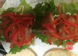 Orleans grilled steamed buns and chicken legs burger Practice illustration 9