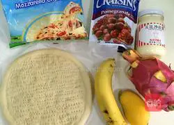 Mango Banana Cranberry pizza recipe 1